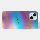 Iridescent Rainbow Glam Case-Mate iPhone Hülle (Rückseite (Horizontal))