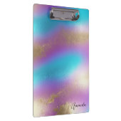 Iridescent Rainbow Glam Klemmbrett (Rechts)