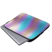 Iridescent Rainbow Glam Laptopschutzhülle (Vorne Knopf)
