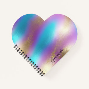 Iridescent Rainbow Glam Notizblock