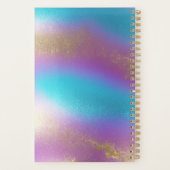 Iridescent Rainbow Glam Planer (Rückseite)