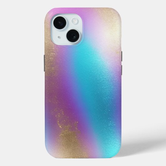 Iridescent Rainbow Glam Scrapbook Paper Case-Mate iPhone Hülle (Rückseite)
