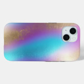 Iridescent Rainbow Glam Scrapbook Paper Case-Mate iPhone Hülle (Rückseite (Horizontal))