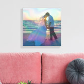 Iridescent Rainbow Overlay Wedding Foto Leinwanddruck (Insitu (Wohnzimmer))