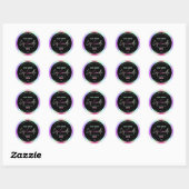 Iridescent Rainbow Soy Candle Labels Runder Aufkleber (Blatt)