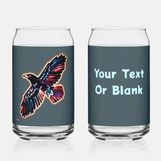 Iridescent Raven Dosenglas (Vorderseite)