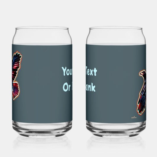 Iridescent Raven Dosenglas (Links)