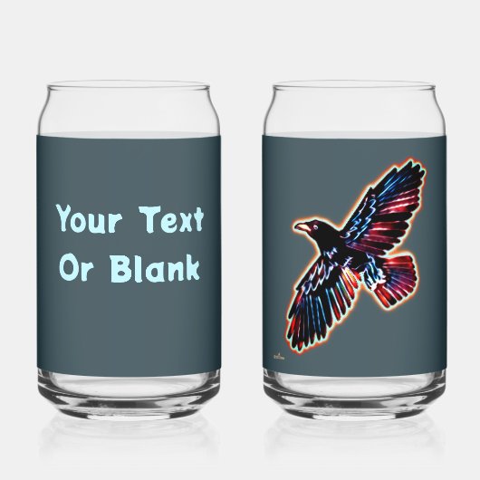 Iridescent Raven Dosenglas (Rückseite)