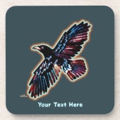 Iridescent Raven Getränkeuntersetzer (Vorderseite)