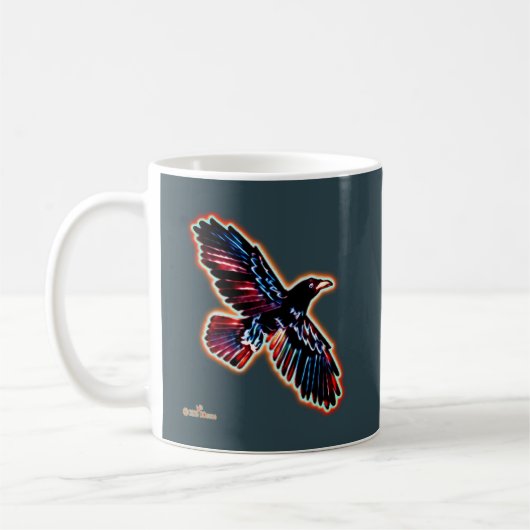 Iridescent Raven Kaffeetasse (Links)