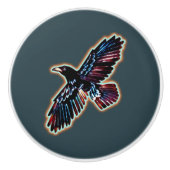 Iridescent Raven Keramikknauf (Vorderseite)