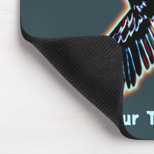 Iridescent Raven Mousepad (Ecke)