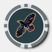Iridescent Raven Pokerchips (Vorderseite)