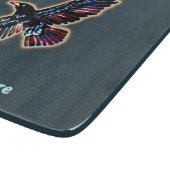 Iridescent Raven Schneidebrett (Ecke)