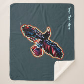 Iridescent Raven Sherpadecke (Vorderseite)