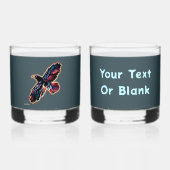 Iridescent Raven Whiskyglas (Vorderseite)