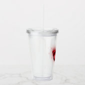 Iridescent Red Butterfly Acryltrinkbecher (Rechts)