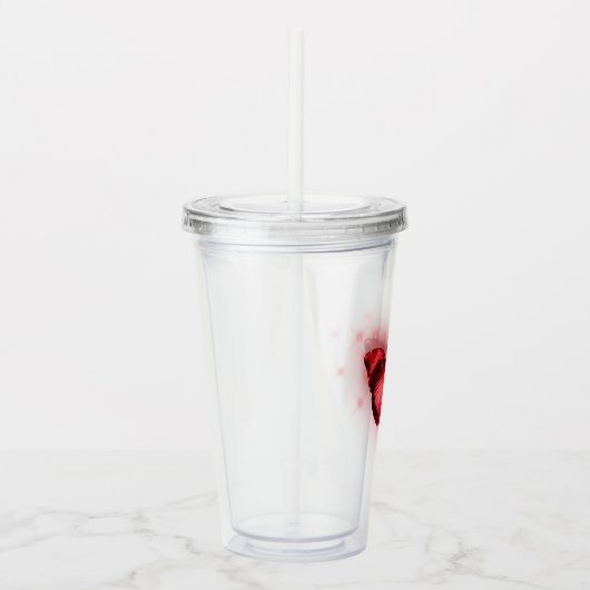 Iridescent Red Butterfly Acryltrinkbecher (Rechts)