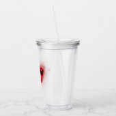 Iridescent Red Butterfly Acryltrinkbecher (Links)