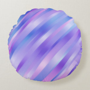 Iridescent Ribbons Round Pillow Rundes Kissen