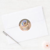 Iridescent Shell Wedding Thank You Sticker (Umschlag)
