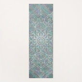 Iridescent Shimmer Mandala Boho Chic Gym Yogamatte (Vorderseite)