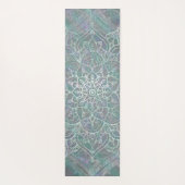 Iridescent Shimmer Mandala Boho Chic Gym Yogamatte (Rückseite)