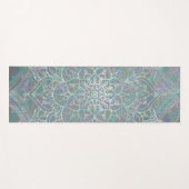 Iridescent Shimmer Mandala Boho Chic Gym Yogamatte (Vorderseite (Horizontal))