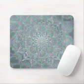 Iridescent Shimmer Mandala Boho Chic Mousepad (Mit Mouse)