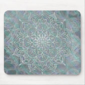 Iridescent Shimmer Mandala Boho Chic Mousepad (Vorne)