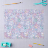 Iridescent shimmering snowflakes pattern seidenpapier (Basteln)