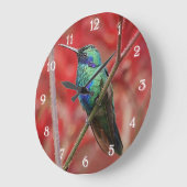 Iridescent Shine Große Wanduhr (Winkel)