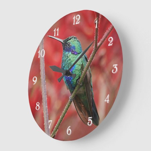 Iridescent Shine Große Wanduhr (Winkel)