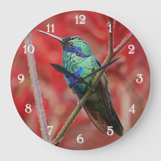 Iridescent Shine Große Wanduhr (Vorderseite)