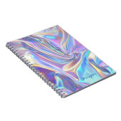 Iridescent Shiny Metallic Fabric, Skriptname Notizblock (Rechte Seite)