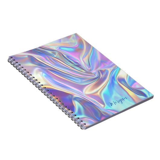 Iridescent Shiny Metallic Fabric, Skriptname Notizblock (Rechte Seite)