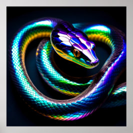 Iridescent Snakes Poster