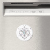 Iridescent Snowflake Magnet (In Situ (Geschirrspüler))