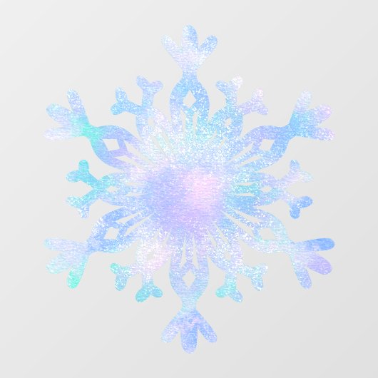 Iridescent Snowflake Window Fensteraufkleber (Blatt)