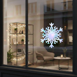 Iridescent Snowflake Window Fensteraufkleber