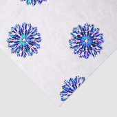 Iridescent Snowflakes Weihnachten Hanukah Geschenk Seidenpapier (Detail)