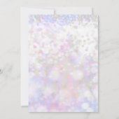 Iridescent Sparkle Junggeselinnen-Abschied Einladu Einladung (Rückseite)