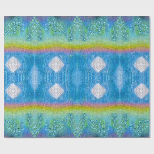 Iridescent, Sparkly, Rainbow Light Geschenkpapier (Flach)