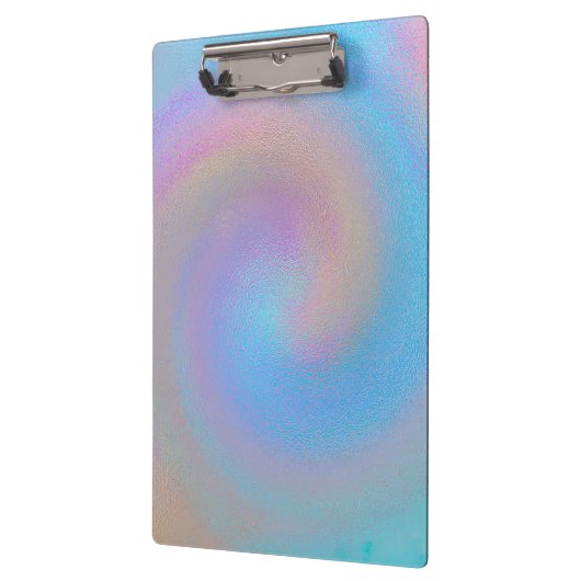 Iridescent Spiral Klemmbrett (Links)