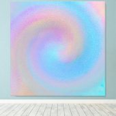 Iridescent Spiral Leinwanddruck (Insitu (Holzboden))