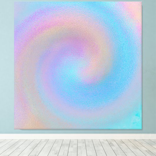 Iridescent Spiral Leinwanddruck (Insitu (Holzboden))