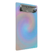 Iridescent Spiral Mini Klemmbrett (Schrägansicht)