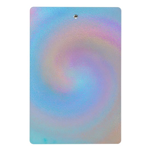 Iridescent Spiral Mini Klemmbrett (Rückseite)