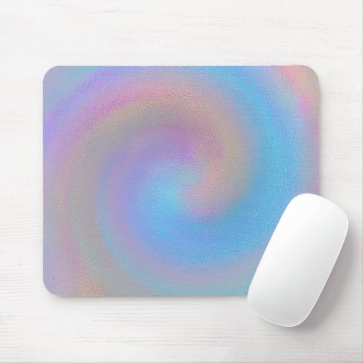 Iridescent Spiral Mousepad (Mit Mouse)