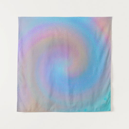 Iridescent Spiral Wandteppich (Vorderseite)